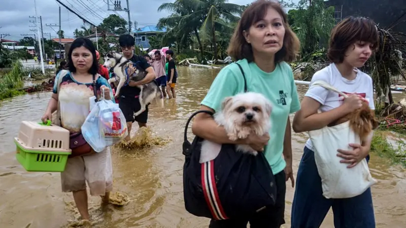 फिलिपिन्समा कालमेगी आँधीबाट ५२ जनाको मृत्यु